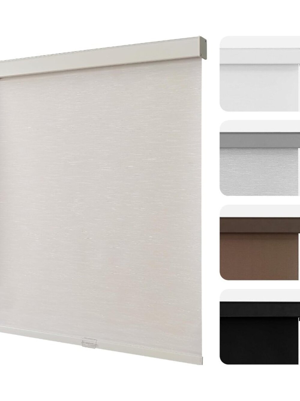Joydeco Cordless Blackout Roller Shade 35"W x 75"H Beige